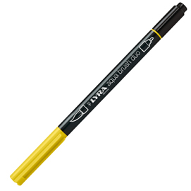 PENNARELLO AQUA BRUSH DUO - PUNTE 2-4 MM - GIALLO CROMO CHIARO - LYRA 85737