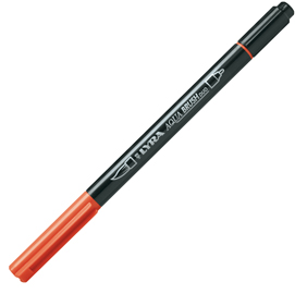 PENNARELLO AQUA BRUSH DUO - PUNTE 2-4 MM - ROSSO SATURNO - LYRA 85038