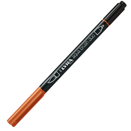 PENNARELLO AQUA BRUSH DUO - PUNTE 2-4 MM - CINABRO - LYRA 85739