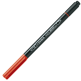 PENNARELLO AQUA BRUSH DUO - PUNTE 2-4 MM - CARMINIO SCURO - LYRA 85041