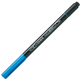 PENNARELLO AQUA BRUSH DUO - PUNTE 2-4 MM - CERULEO - LYRA 85044