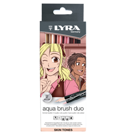 PENNARELLO AQUA BRUSH DUO - SKIN TONES - LYRA - CONF. 6 PEZZI 94290