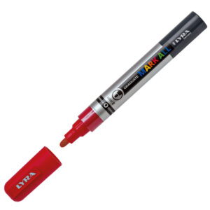 MARCATORE A BASE D'ACQUA GRADUATE MARK ALL  - PUNTA TONDA 2MM - ROSSO - LYRA 88923