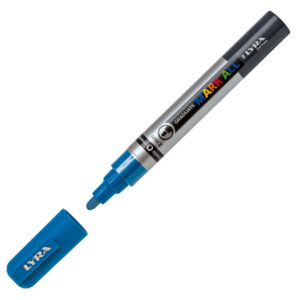 MARCATORE A BASE D'ACQUA GRADUATE MARK ALL  - PUNTA TONDA 2MM - AZZURRO - LYRA 88927