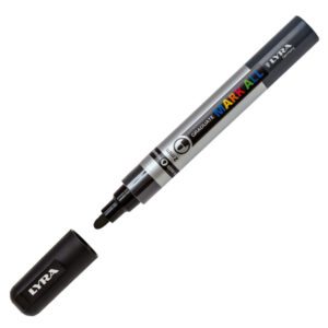 MARCATORE A BASE D'ACQUA GRADUATE MARK ALL  - PUNTA TONDA 2MM - NERO - LYRA 88922