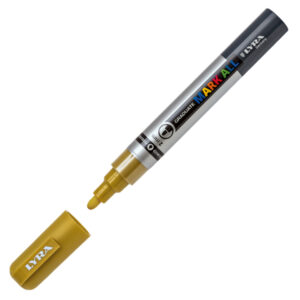 MARCATORE A BASE D'ACQUA GRADUATE MARK ALL  - PUNTA TONDA 2MM - ORO - LYRA 88933