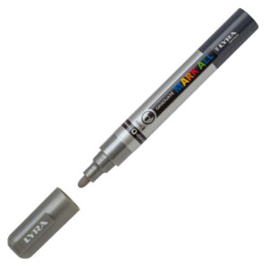 MARCATORE A BASE D'ACQUA GRADUATE MARK ALL  - PUNTA TONDA 2MM - ARGENTO - LYRA 88934