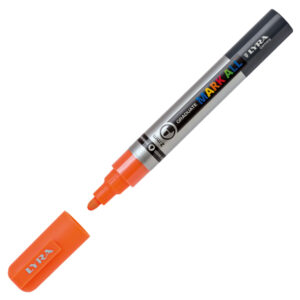 MARCATORE A BASE D'ACQUA GRADUATE MARK ALL  - PUNTA TONDA 2MM - ARANCIONE FLUO - LYRA 88936