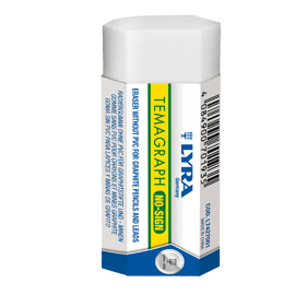 GOMMA TEMAGRAPH NO SIGN - 70X30X12MM - MAXI GOMMA ESAGONALE - LYRA 79898