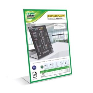 PORTADEPLIANTS L 21X30 PET TRASPARENTE 90059
