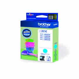 BROTHER - CARTUCCIA - CIANO - LC221C - 260 PAG BROLC221C