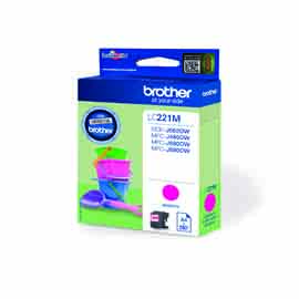 BROTHER - CARTUCCIA - MAGENTA - LC221M - 260 PAG BROLC221M