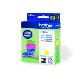 BROTHER - CARTUCCIA - GIALLO - LC221Y - 260 PAG BROLC221Y