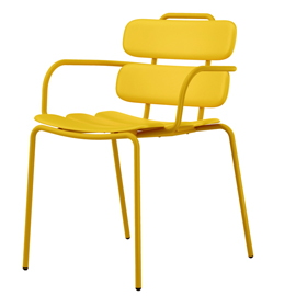 SEDUTA COLLETTIVITA' LEMON CON BRACCIOLI - GIALLO - UNISIT 100632