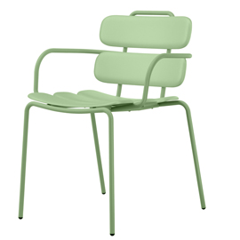 SEDUTA COLLETTIVITA' LEMON CON BRACCIOLI - VERDE - UNISIT 100631