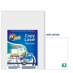 POLIESTERE ADESIVO LP3P BIANCO 250FG A3 297X420MM (1ET/FG) LASER TICO 76464