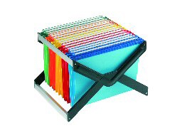 SUPPORTO PER CARTELLE SOSPESE LUXOR - CON 10 CARTELLE JOKER INTERASSE 33 CM - 41X27,5X32 CM - COLORI ASSORTITI - BERTESI 45709