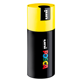 GIFT BOX GIALLO 9 MARCATORI POSCA PEN PC1 PUNTA 0.7MM COL.ASS. UNI 101376
