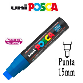 PENNARELLO UNI POSCA 15mm PUNTA EXTRA LARGE BLU 77234