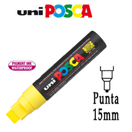 PENNARELLO UNI POSCA 15mm PUNTA EXTRA LARGE GIALLO 77236
