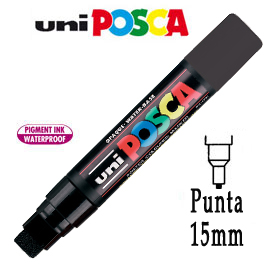 PENNARELLO UNI POSCA 15mm PUNTA EXTRA LARGE NERO 72582