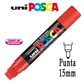 PENNARELLO UNI POSCA 15mm PUNTA EXTRA LARGE ROSSO 77237