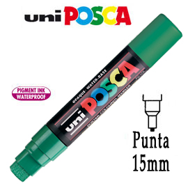 PENNARELLO UNI POSCA 15mm PUNTA EXTRA LARGE VERDE 77239