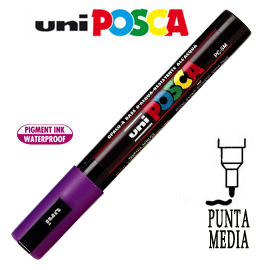 PENNARELLO UNI POSCA  1,8mm - 2,5mm PUNTA MEDIA VIOLA 36658