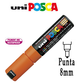 PENNARELLO UNI POSCA 8mm PUNTA LARGE SCALP. ARANCIO 77229