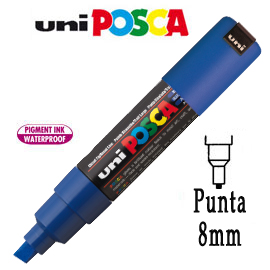 PENNARELLO UNI POSCA 8mm PUNTA LARGE SCALP. BLU 50166