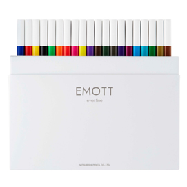 FINELINER EMOTT - TRATTO 0.4 MM - COLORI ASSORTITI STANDARD - UNI MITSUBISHI - CONF. 40 PEZZI 94326