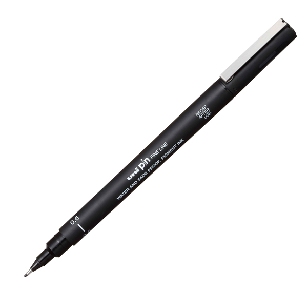 PIN FINELINER - PUNTA 0,6 MM - NERO - UNI MITSUBISHI 92688