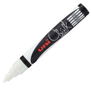 MARCATORE A GESSO LIQUIDO UNI CHALK MARKER - PUNTA TONDA DA 1,80 - 2,50 MM - BIANCO - UNI MITSUBISHI 75747