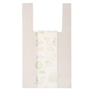 SHOPPERS MINI - 22X40 CM - MATER-BI - BIANCO - SCATOLA 500 PEZZI 91319