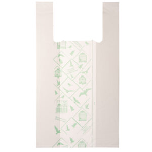 SHOPPERS MIDI - 28X50 CM - MATER-BI - BIANCO - SCATOLA 500 PEZZI 91320