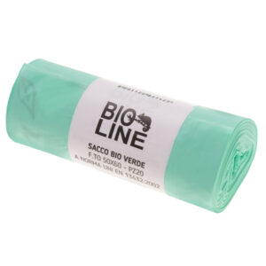 SACCHI BIO - 50X60 CM - 30 L - 17 MICRON - VERDE - CONF. 20 PEZZI 91325