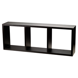 SCAFFALE CUBO - 3 RIPIANI MDF - 30 X 15 X 80 CM - WENGE - KING COLLECTION 97370