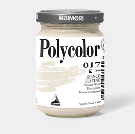 COLORE VINILICO POLYCOLOR - 140 ML - BIANCO PLATINO - MAIMERI 85210