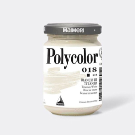 COLORE VINILICO POLYCOLOR - 140 ML - BIANCO TITANIO - MAIMERI 85211
