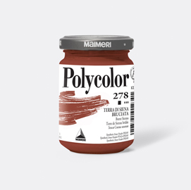 COLORE VINILICO POLYCOLOR - 140 ML - TERRA DI SIENA BRUCIATO - MAIMERI 85227
