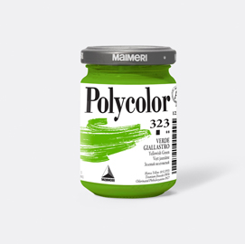 COLORE VINILICO POLYCOLOR - 140 ML - VERDE GIALLASTRO - MAIMERI 85231