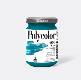 COLORE VINILICO POLYCOLOR VASETTO 140ML BLU PRIMARIO MAIMERI 85238