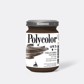 COLORE VINILICO POLYCOLOR - 140 ML - TERRA D'OMBRA NATURALE - MAIMERI 85243