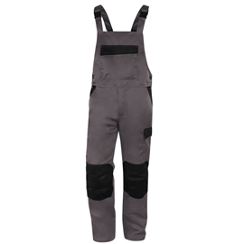 SALOPETTE DA LAVORO M1SA2 - TWILL/POLIESTERE/COTONE - TAGLIA XL -  GRIGIO - DELTAPLUS 101509