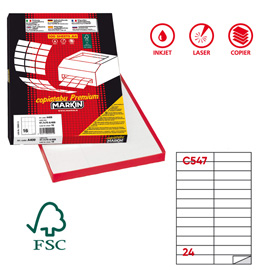 ETICHETTA A4 100 FG 105x25  MARKIN 49033