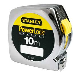 FLESSOMETRO POWERLOCK - 10 MT - METALLO - STANLEY 70725
