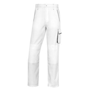 PANTALONE DA LAVORO PANOSTYLE - SARGIA-POLIESTERE-COTONE -  BIANCO-GRIGIO - TAGLIA M - DELTAPLUS 89917
