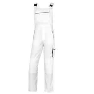 SALOPETTE DA LAVORO PANOSTYLE M6SAL - SARGIA-POLIESTERE-COTONE - BIANCO-GRIGIO - TAGLIA L - DELTAPLUS 89922