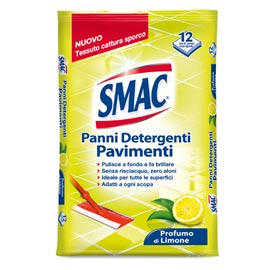 PANNI SMAC SYSTEM PAVIMENTI E MULTIUSO - LIMONE - SMAC - CONF. 12 PEZZI 64299