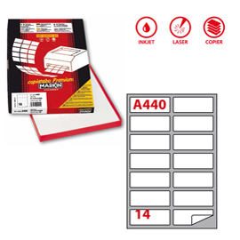 ETICHETTA A4 100 FG 99,1X 38,1 MARKIN 46882